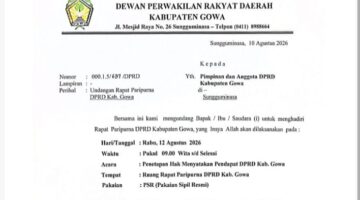 12 Agustus Jadi Penentu, Bupati Gowa Bicara Sebelum DPRD Ambil Keputusan
